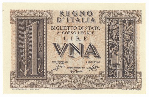 Lira biglietto stato - lira, di