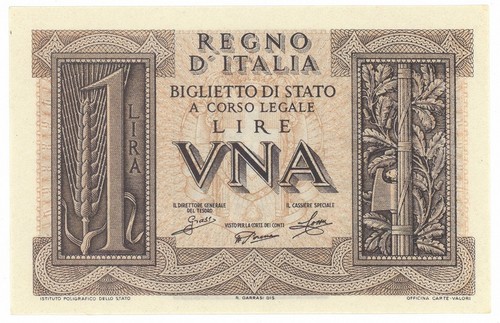 Lira biglietto stato - 1,