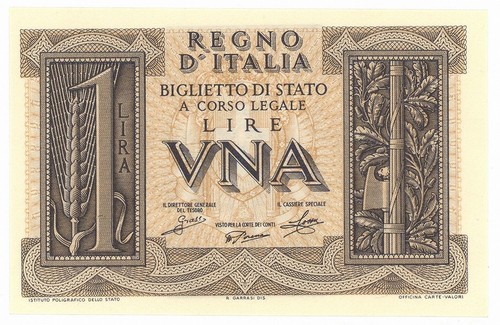 Lira biglietto stato - lira, di