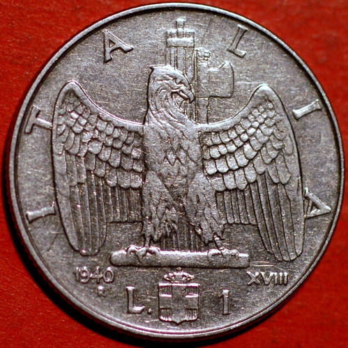 Italy lira 1940 xviii - italy, yr.