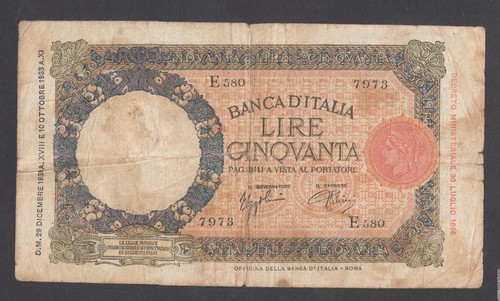 Italy lira 29 2 - 50,
