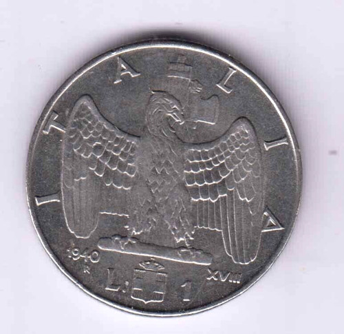 Italy italia lira - lira, 1940-xviii
