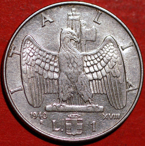 Italy lira 1940 xviii - italy,