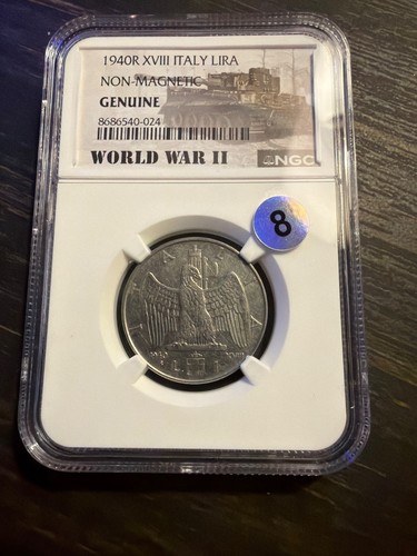1940 xviii italy lira ww2 - 1940, lira,ww2