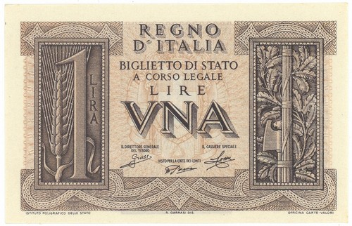 Lira biglietto stato - 1,