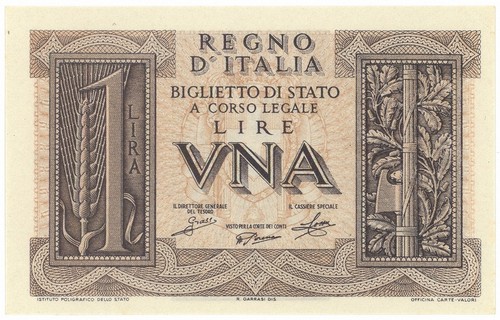 Lira biglietto stato - 1,