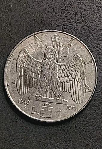 1940 italy 1 lira - ,