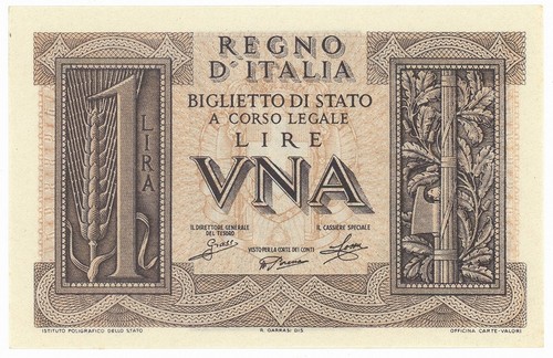Lira biglietto stato - lira, di