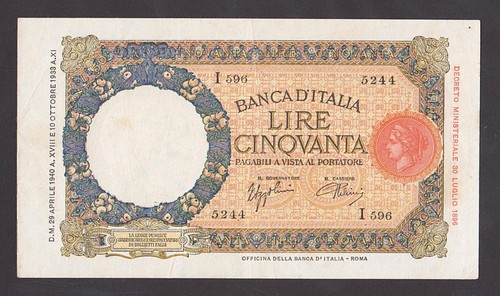 Italy 50 lira - 🔴italy,